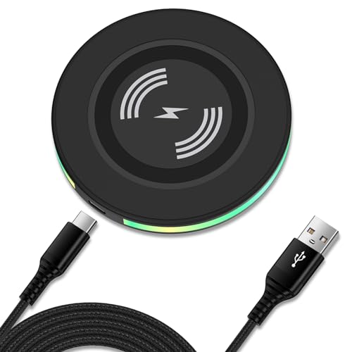 Caricatore induttivo da 15 W per Google Pixel 9 Pro 9a 8 7 6, Samsung Galaxy S25 Ultra/S24/S23/S22/S21/S20/, Fast Wireless Charger Caricabatterie senza fili per iPhone 16/15