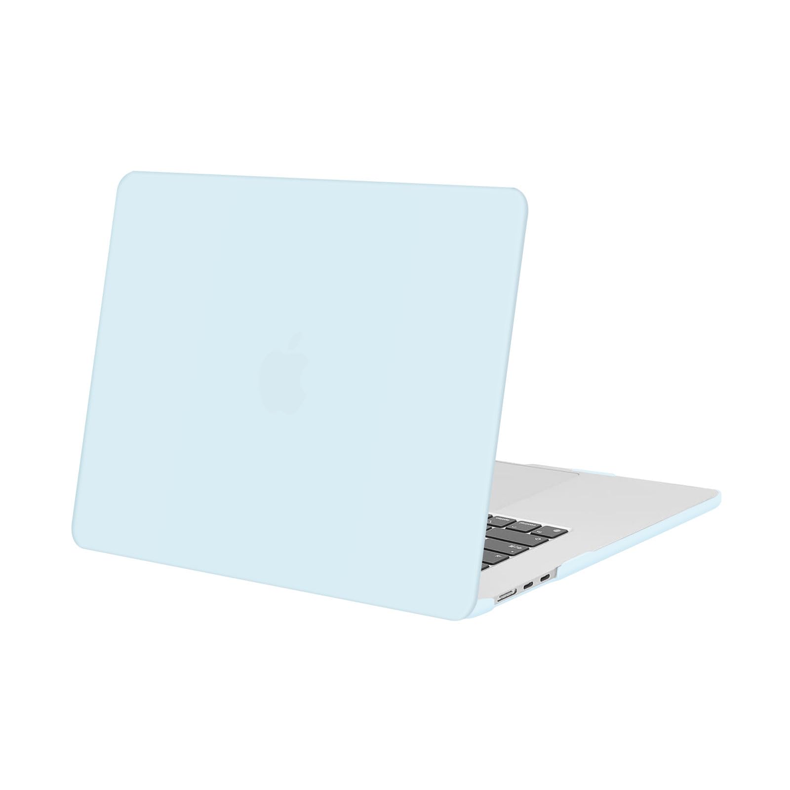 MOSISO Kompatibel mit MacBook Air 15 Zoll Hülle M5 M4 M3 M2 A3448 A3241 A3114 A2941 2026 2025 2024 2023 mit Touch ID, Ultradünne Kunststoff Hartschale Schutzhülle, Wolkenblau
