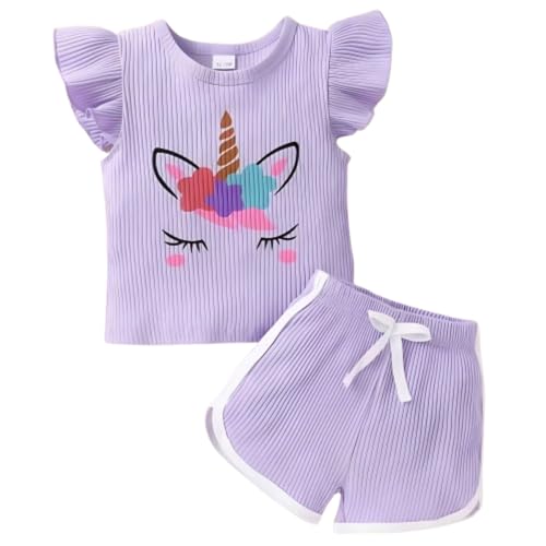 Image of 4YOU DRESSES Beautiful Cotton Blend Fabric Top and Shorts For Girls(Pack Of 2)