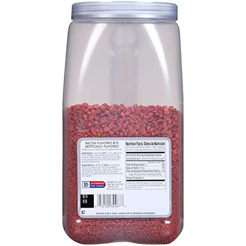 Mccormick Culinary Bacon Flavored Bits, 3.5 Lb - One 3.5 Pound Container Of Plant-Based Bacon Bits For Toppings On Salads, Soups, Potatoes, Vegetarian Dishes, And More #TOP1
