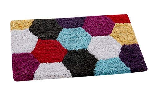 Paillasson coton abstrait multicolore RiseCollection 40x61 cm tapis