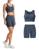 Risalti Pantalones Cortos de Gimnasio para Mujer Costina Ilena - Leggins Deportivos de Microfibra, Cintura Alta, Ropa Deportiva