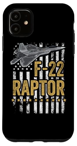 F-22 Raptor Fighter Jet USA Flag Military F-18 Avion Coque pour iPhone 11