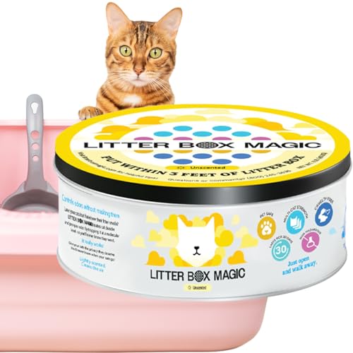 Litter Box Magic Cat Litter Deodorizer Jar (Fragrance Free, 16 Oz, Pack of 1) - Unscented Cat Litter Odor Control Gel - Cat Litter Box Pet Air Freshener - Litter Odor Eliminator to Freshen Air