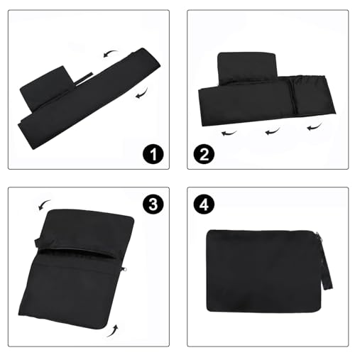 SXCCNW Kinderwagentasche Flugzeug, Kinderwagen Schutzhulle Flugzeug, Kinderwagen Transporttasche Stroller Travel Bag for Airplane 117 X 53 X 33 cm Schwarz