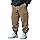Men Cargo Joggers Pants Elastic Waist Drawstring Baggy Hiking Sweatpant Casual Athletic Jogger Sports Outdoor Trousers (CA/US, Alpha, X-Large, Regular, Regular, Khaki)