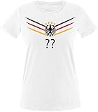 Luckja EM 2016 Deutschland Trikot Wunschname und Wunschnummer M 02 Damen Rundhals T-Shirt