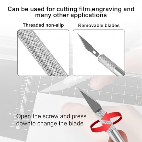 Image of SINGARO Car Window Film Kit, 5PCS Car Glass Protective Window Wrap Tinting Privacy Film Tools, Including Vinyl Scraper, Felt Scraper, Cutter with Blade, Film Cutter, Spray Bottle