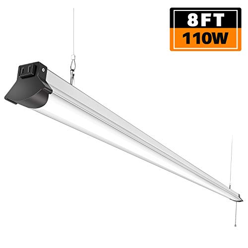 Linkable 8FT LED Shop Lights 110W LED Linear Strip Light, 12000 Lumen, 5000K