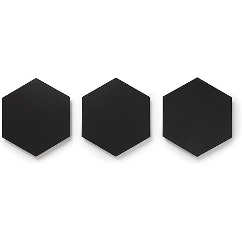 Lucida Surfaces Luxury Vinyl Floor Tiles | Glue Down Adhesive Flooring | 25 Colorful Hexagon Tiles | MosaiCore | 12.25 Sq. Feet