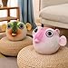 ZHONGXIN MADE Cute Pufferfish Plush - Soft Lifelike 10inch Pink Pufferfish Stuffed Animal, Simulation Pattern Pink Puffers Stuffed Toys Dolls, Gifts for Kids