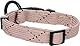 Flamingo Halsband reflektierend Welpe Dolly Taupe XXS - 15-25cm 10mm - Klickschnalle und stufenlos verstellbar