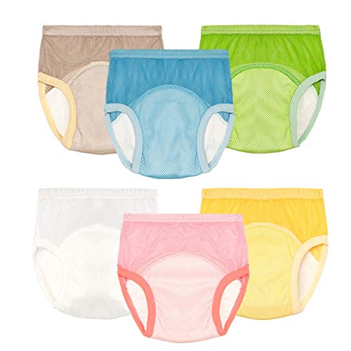 Fandecie Pañal de Aprendizaje Pack de 6 Unidades Bragas de Aprendizaje Calzones de Entrenamiento para bebé 6 Meses-6 años Cover