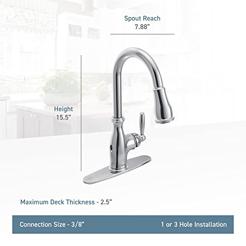 Moen Brantford Oil Rubbed Bronze Motionsense Wave Sensor Touchless One-Handle Pulldown Kitchen Faucet, 7185Eworb #TOP4