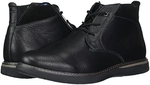 Nunn Bush Men's Bayridge Plain Toe Chukka Lightweight Leather Boot, Black, 8.5 | Image 6