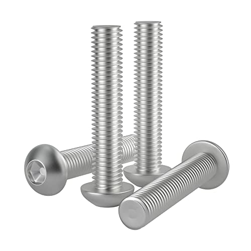 Boulon 1/4-20 x 2 vis tête cylindrique acier inoxydable 304 filetage machine pas américain