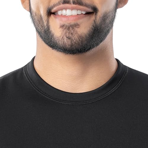 Fruit of the Loom Men's Heavyweight Brushed Back Fleece Thermal Underwear Base Layer Set3