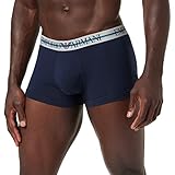 Emporio Armani Underwear Herren 3-Pack Mixed Waistband Trunks, Blue, S