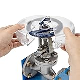 BOZZYS Gate Valve Lockout Device for 2-1/2 to 5 in Handles | OSHA Safety Lockout for Industrial Valves, Water Spigot & Propane Tank | Transparent Loto Locks with Warning Tag