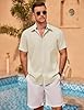 COOFANDY Men's Linen Short Sleeve Button Down Shir... #2