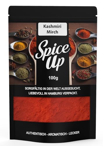 Spice Up Kashmiri Mirch 100g – Mildes Chilipulver mit intensiver Farbe – Indisches Gewürz für Curry, Tandoori & vegane Küche – 100 % natürlich, ohne Zusatzstoffe - Ayurveda Heilkunde