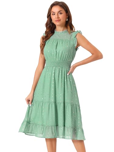 Robe trapèze Allegra K Star idéale pour briller lors de vos soirées festives