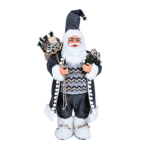 Domasvmd Figuritas decorativas de mesa de color gris claro con diseño de hombre viejo