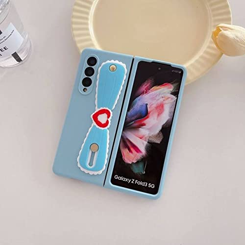Coque Samsung Z Fold 3 antichoc rigide sensation peau douce avec bracelet