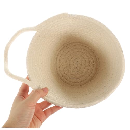 Panier de rangement en coton tressé Gatuida lot de 2 seaux pour maison et bureau - 7