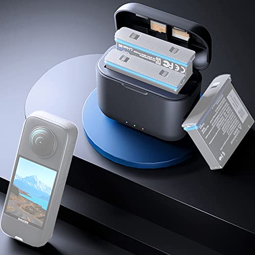 Honbobo Cargador de batería Funda de Carga rápida Accesorios para Insta360 X3 Cover