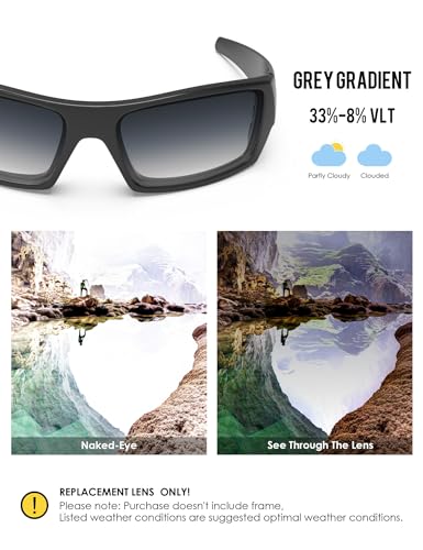 Image of BLAZERBUCK Anti-salt Polarized Replacement Lenses for Oakley Gascan OO9014 Sunglass