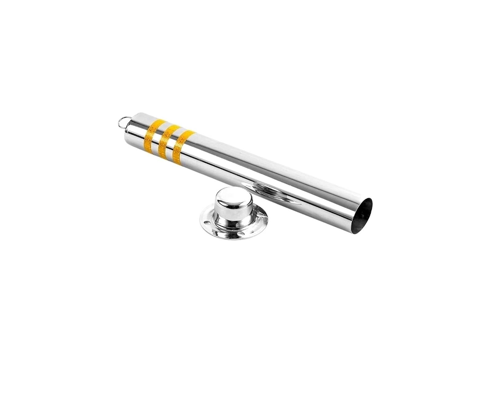 Palizzata Parcheggio Acciaio Inox Lucchetto Riflettente(600x76mm)