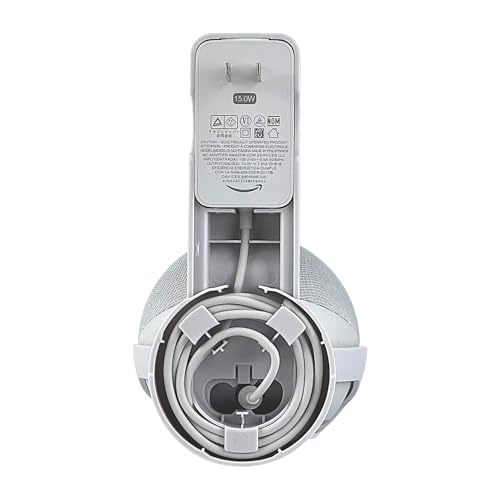 Soporte de pared para Dot 5 y 4 colgador de enchufe con gestion de cables sin tornillos 2