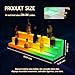 Lavoker Acrylic Led Lighted Liquor Bottle Display Bar Shelf Alcohol Whiskey Shelves Rack Stand Tray Units for Home Bar Living Room with Remote Control 40 inch 3 Steps