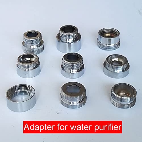 1 Adaptateur D'Aérateur de Robinet En Laiton Chromé Mâle Femelle M22 M24 G1/2" 3/4", Raccords de Tuyauterie, Accessoires de Purificateur D'Eau M16 18 20 28/M24-M22