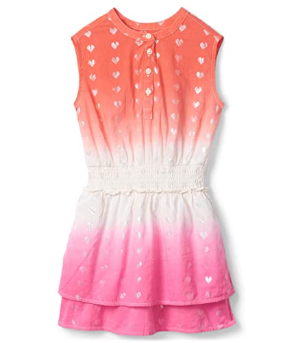 Hatley Girl's Two-Tone Hearts Smocked Waist Dress (Toddler/Little Kids/Big Kids) Pink 5 (Little Kid) #TOP25
