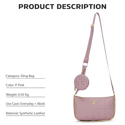 Image of Lavie Signature Women's Quilt Pagan Crossbody Sling Bag | Ladies Purse Handbag | Gift For Women