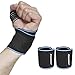 ONTYZZ Bandage au Poignet 2 Pièces Bracelets de Sport Wraps Support de Poignet Enveloppe la Main Récupération D'entorse Bracelet Support de Poignet pour Cyclisme Tennis Gym Noir-Bleu