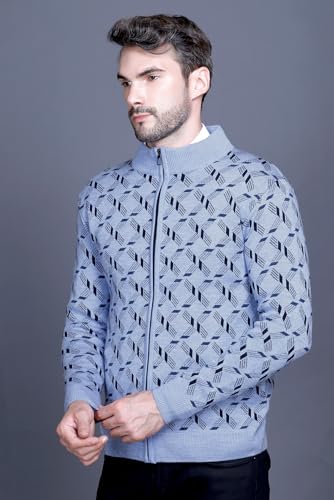 Image of GODFREY Full Sleeve Zipper Sweater for Man Winter Wear -Mens Woolen Sweaters Turtle Neck