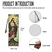 Attractive Print Bible Cover with Bonus Bookmark Retro Solemn Style Bible Cover Case for Women with Handle Zipper Large Lightweigh Scripture Book Study Accessories