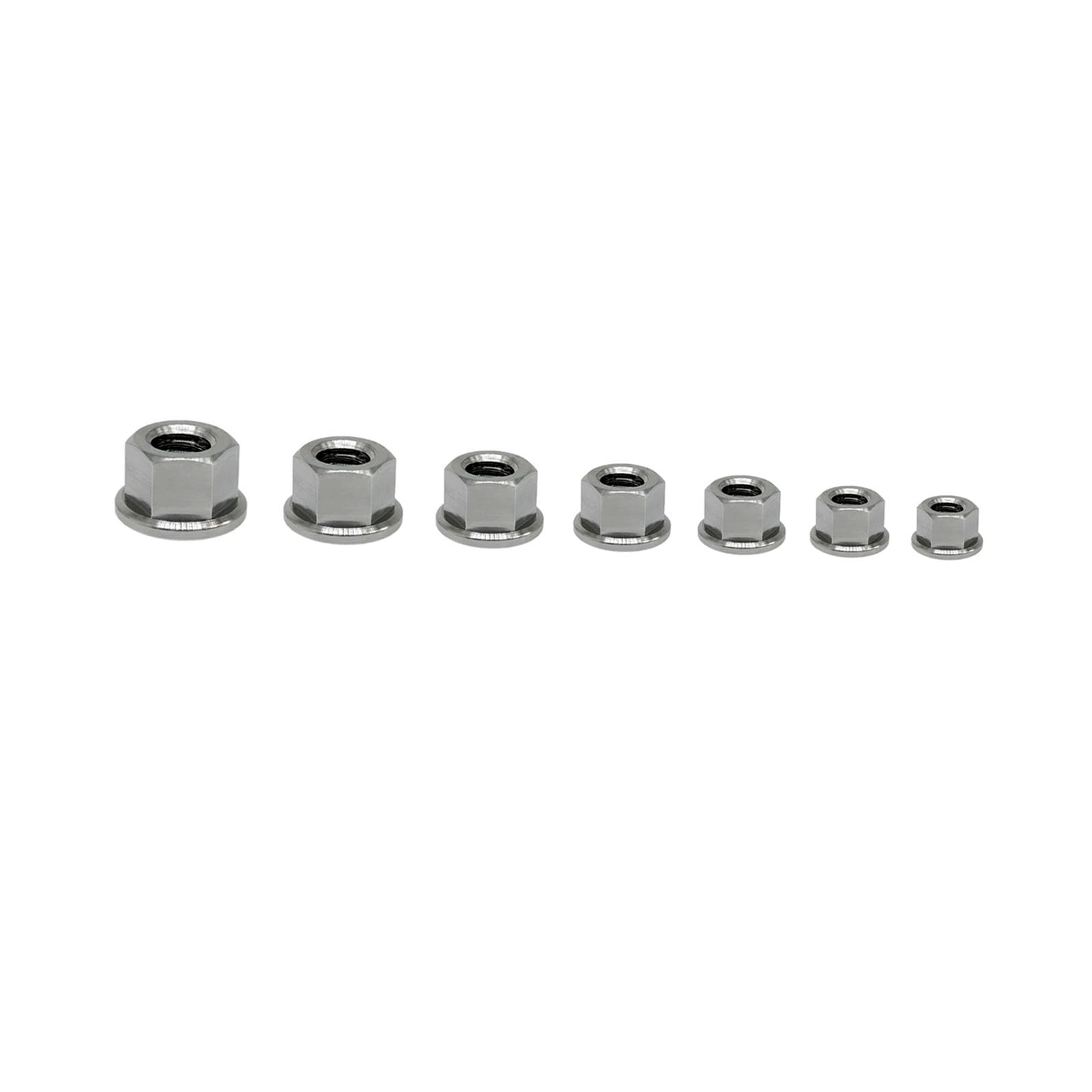 RISON tytanowa nakrętka kołnierzowa M12 x 1,75 mm, tytanowa nakrętka zębata, stop tytanu, kolor 6AL4 V, tytanowa nakrętka kołnierzowa do motocykla, 5 sztuk