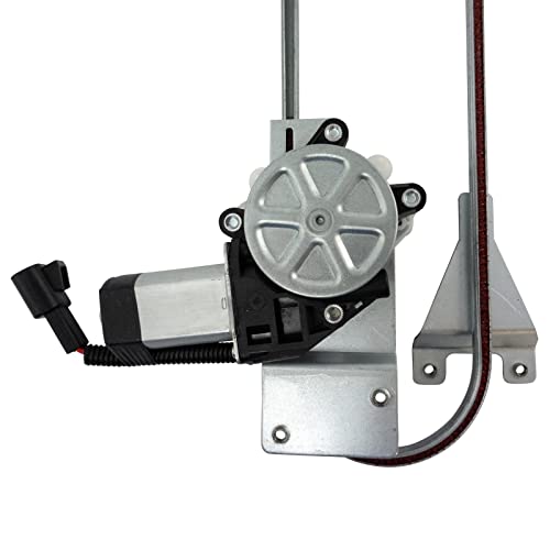 Image of TRQ Front Right Power Window Regulator & Motor Assembly Passenger Side Compatible with 1987-1996 Peterbilt 357 1988 378 2003-2005 379