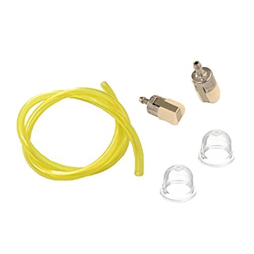 AISEN Fuel Line Hose Tube + Primer Bulb + Fuel Filter for GX22 GX31 GX35 Rototiller String Trimmer Brush Cutter - Thumbnail 2