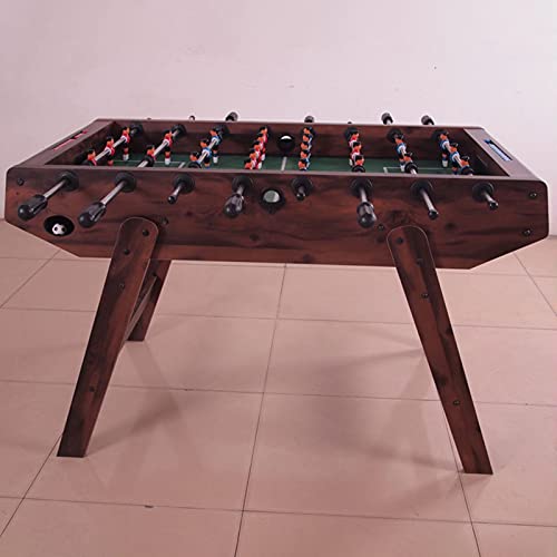 NOALED Kickertisch, freistehender Deluxe-Fußball-Tischfußballspiel mit Beinen, Holzrahmen mit 8 Reihen, Indoor-Tischfußball, Familienspaß, Party, Weihnachten, Spieltisch – Bild 5