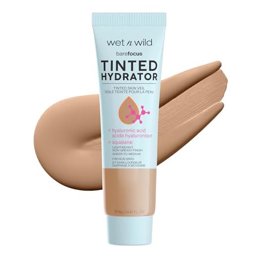 Wet n Wild, Bare Focus Tinted Hydrator, Crema Hidratante con Color, Formula con Acido Hialurónico y Pigmentos, Acabado Semimate para Piel Grasa, Cobertura de Ligera a Media, Tan