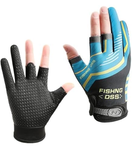 1 Pair Anti-Slip Fishing Gloves for Men & Women, Breathable Summer Outdoor Sports Gloves Closure, Wear-Resistant Durable Grip for Fishing, Cycling