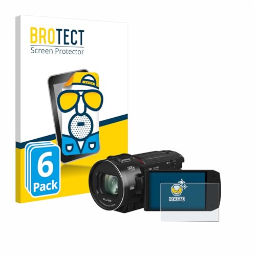 brotect Screen Protector Anti-Glare Compatible with Panasonic HC-VX3 (6 Pack) Screen Protector Matte, Anti-Fingerprint Protection Film