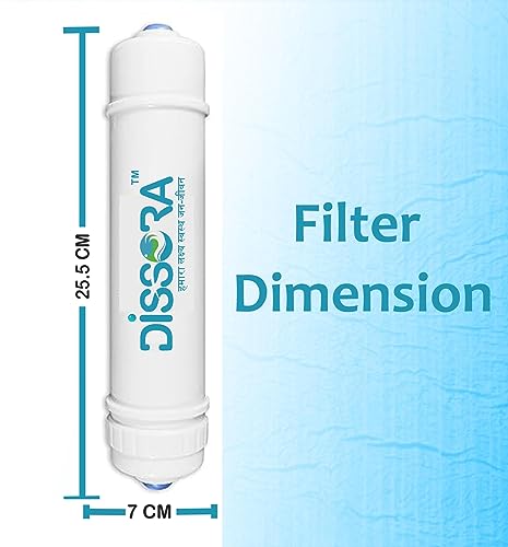 Image of Standard 10 Inch Inline Sediment, Pre Activated Carbon and PP Spun Candle Filter Cartridge Set, Suitable for All Kind of RO UV UF Water Purifier, Pack of 5