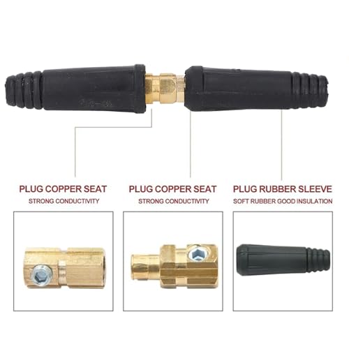 Welding Cable Connector Quick Fitting Secure Connection Universal for argon arc welding machine