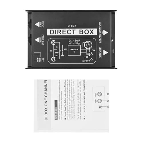 Boîte d'injection directe 3X pour brancher guitare et basse sur console